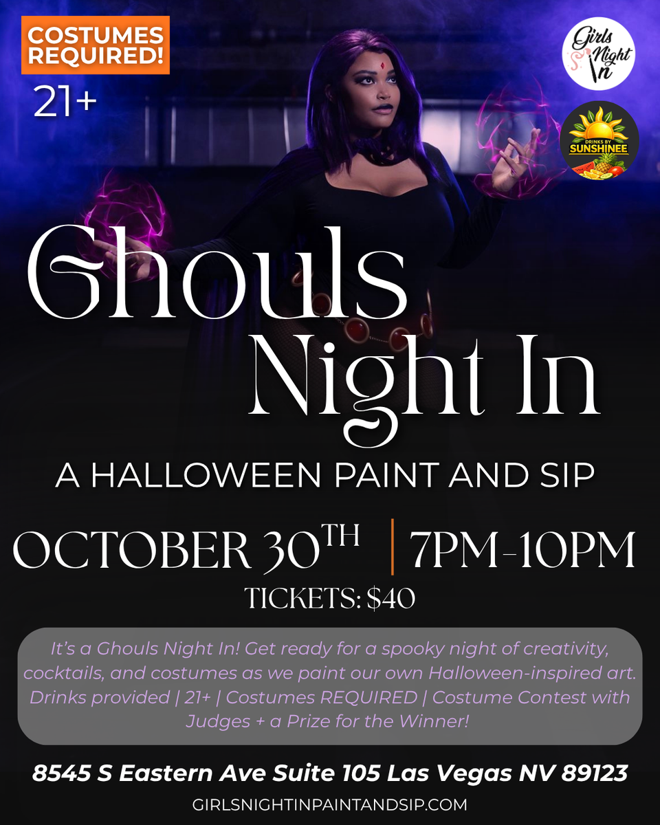 Ghouls Night In: A Halloween Paint & Sip – Girls Night in Paint