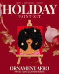 Ornament Afro holiday paint kit