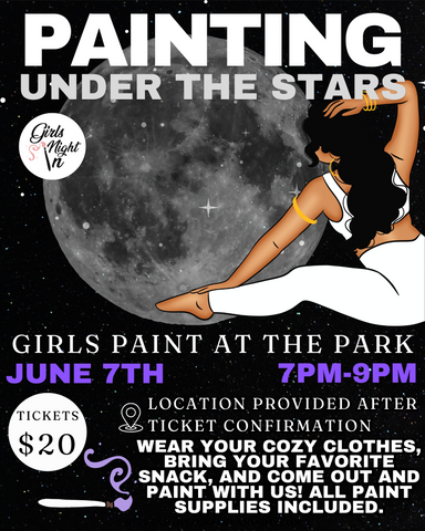 Painting under the stars - Girls Paint in the Park