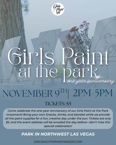 Girls Paint at the Park: One Year Anniversary
