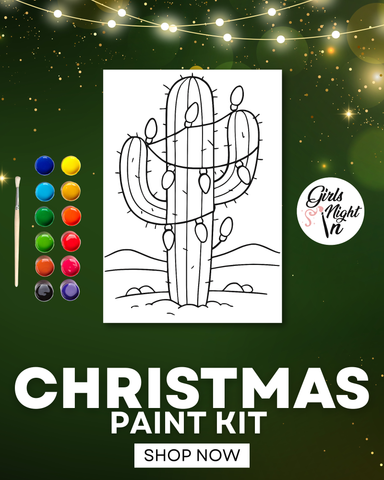 Cactus Christmas Paint Kit