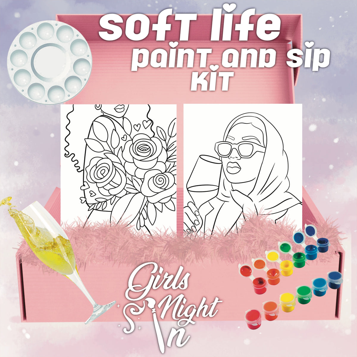 Soft life 4 pack bundle paint kit