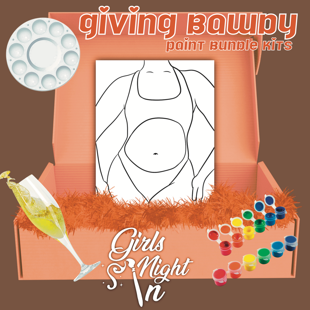 Givin Bawdy 4 pack bundle paint kit