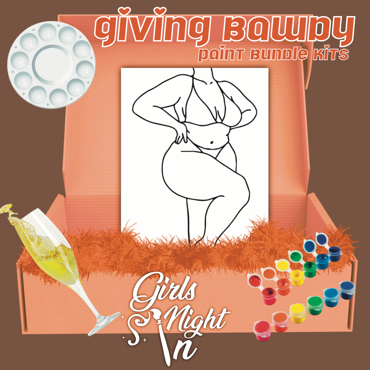 Givin Bawdy 4 pack bundle paint kit