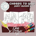 Cheers to you 4 pack bundle paint kit