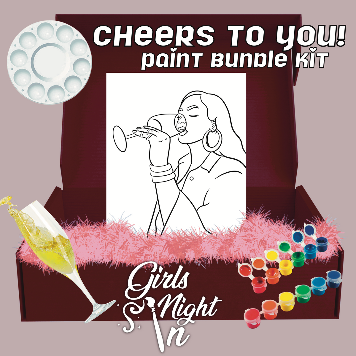 Cheers to you 4 pack bundle paint kit