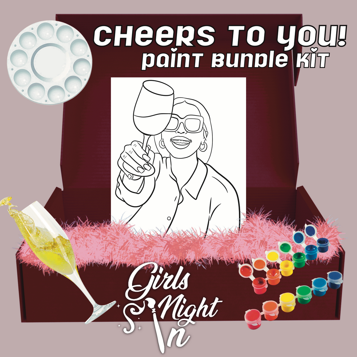 Cheers to you 4 pack bundle paint kit