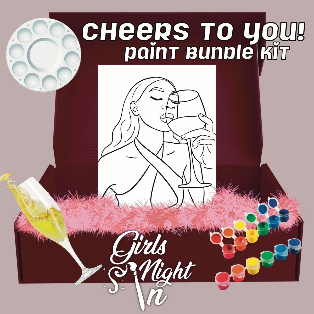 Cheers to you 4 pack bundle paint kit