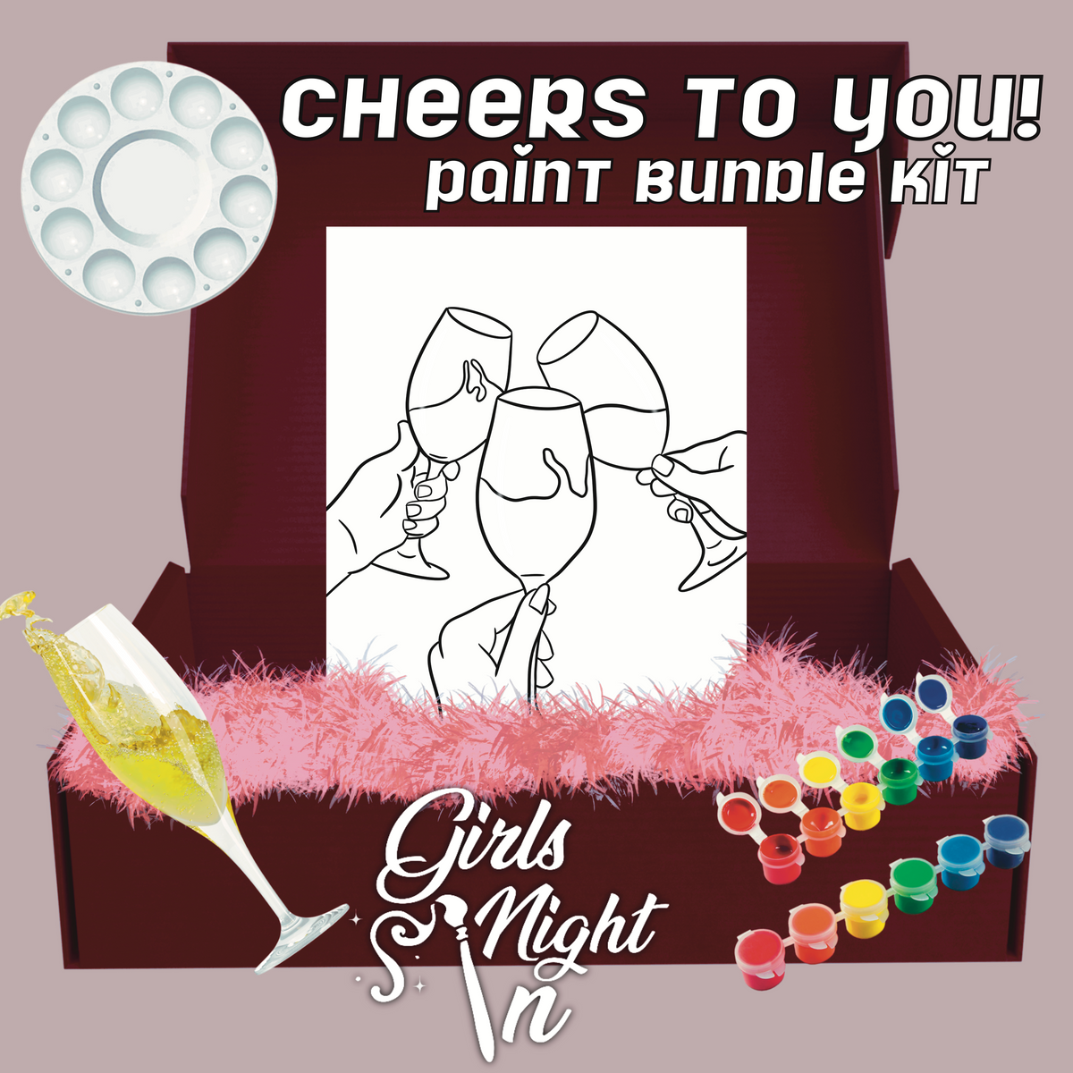 Cheers to you 4 pack bundle paint kit